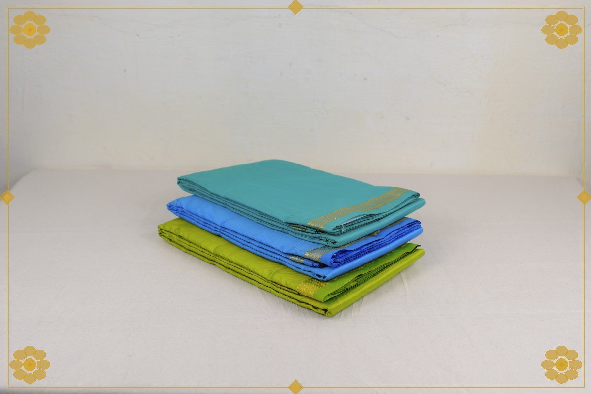 Sets Of 6 Yards Pure Silk