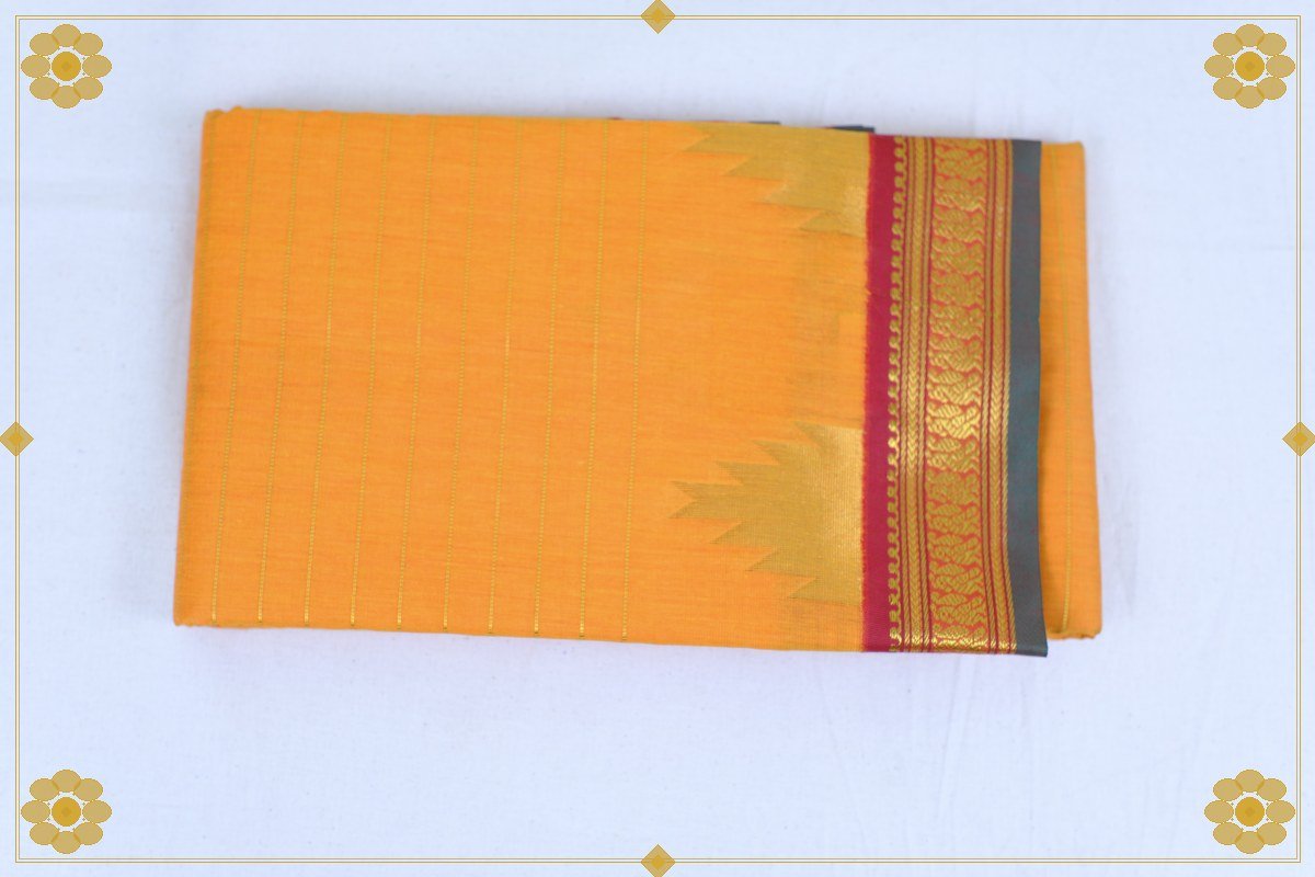 6 Gajam Mix Silk Saree