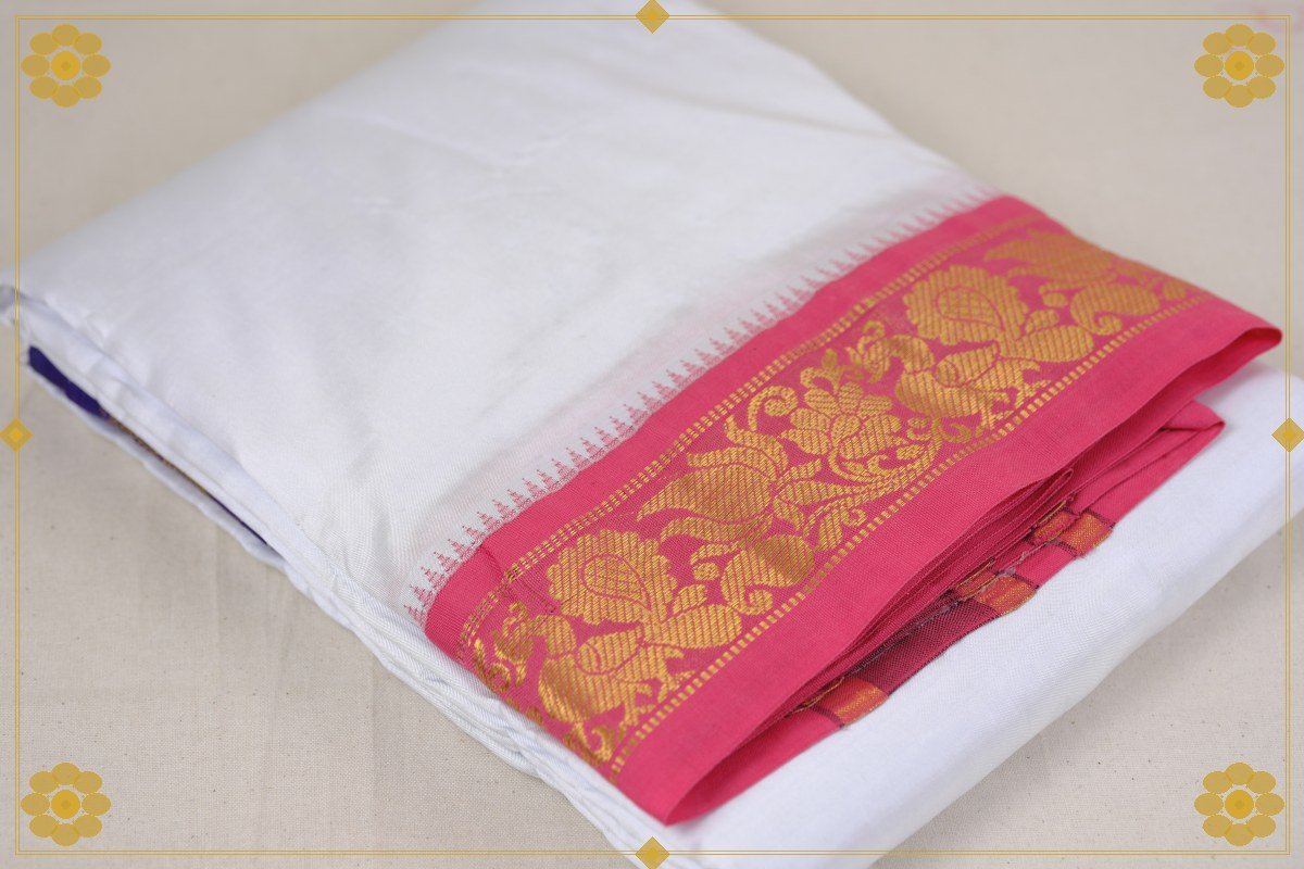 9x5 Pure Silk Fancy Dhothi
