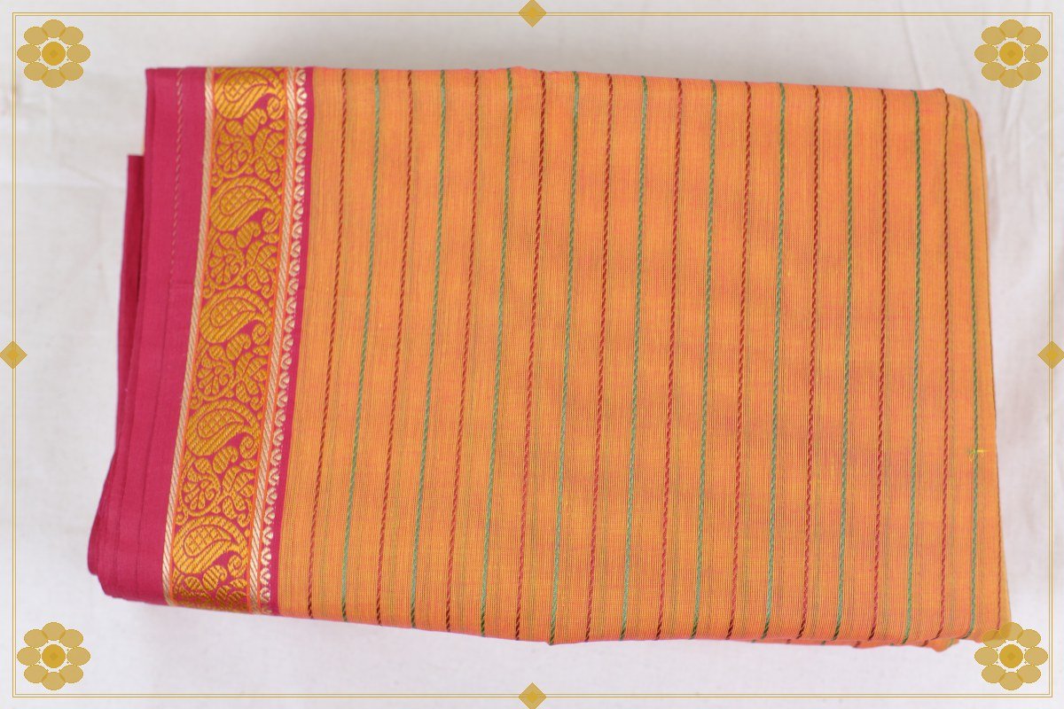 6 Gajam Cotton Saree