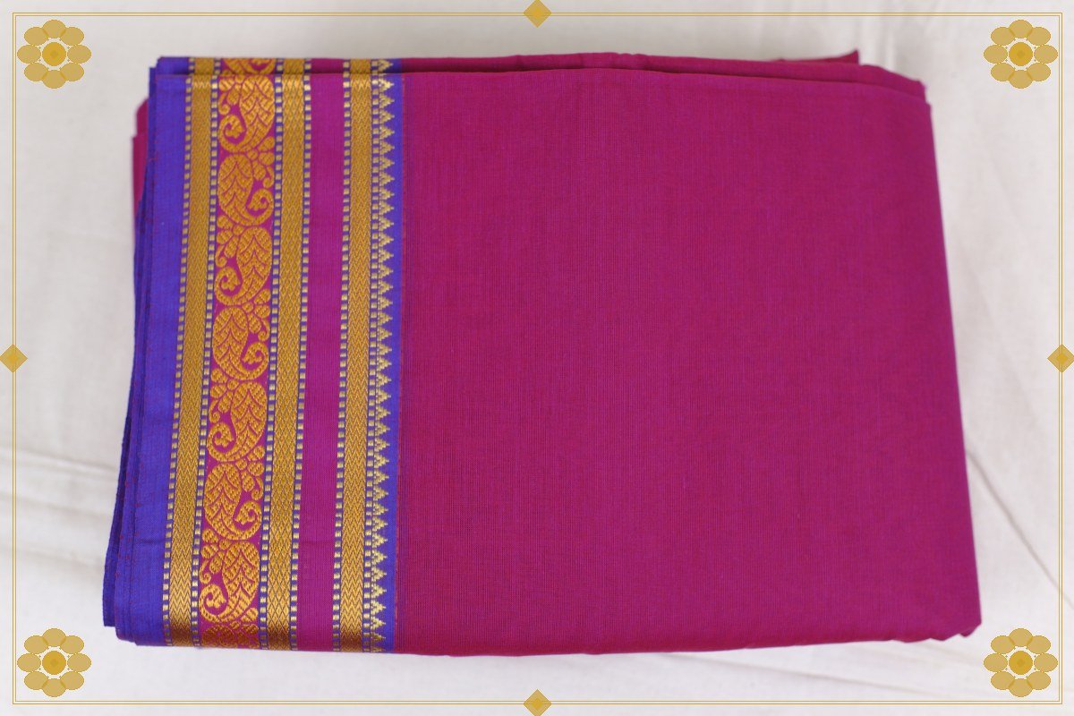 6 Gajam Cotton Saree