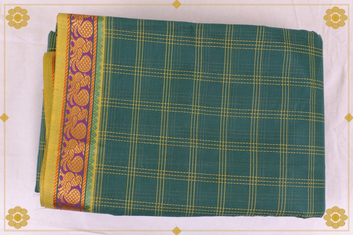 6 Gajam Cotton Saree