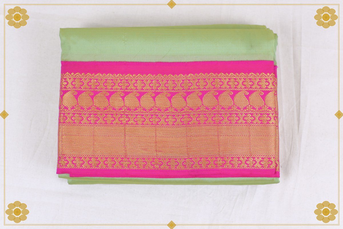 9 Yards Mix Silk Saree Big Border