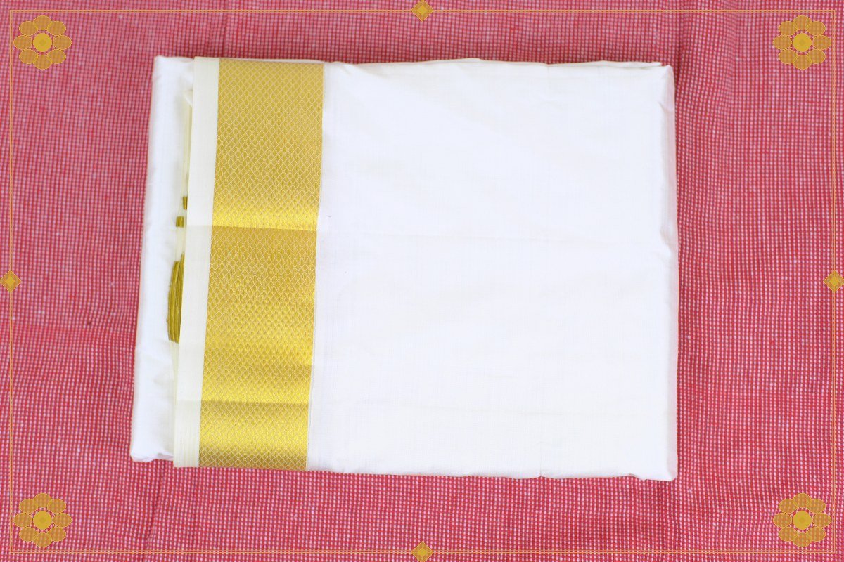 4 Mullam Pure Silk Dhothi