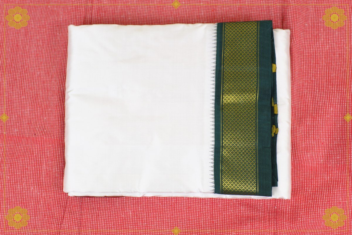 4 Mullam Pure Silk Dhothi